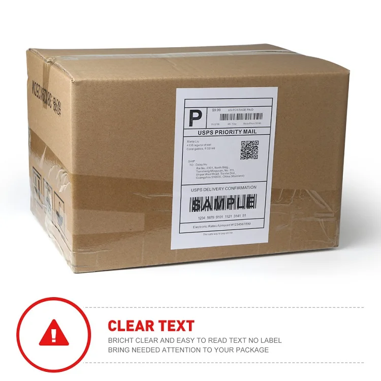 Full sheet a4 custom paper label sticker 8.5 x 11 shipping/mailing/address labels