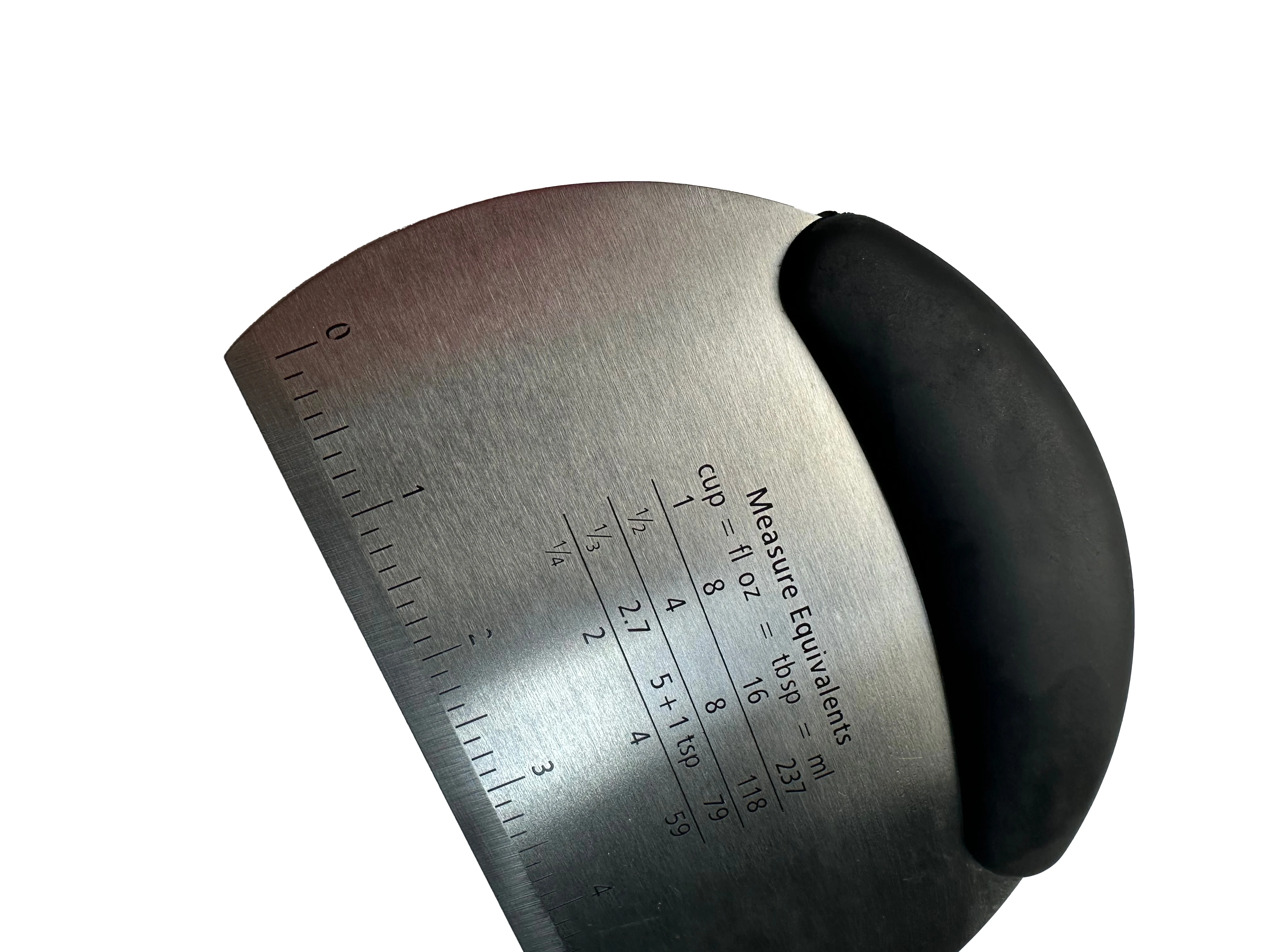 Double-Sided Stainless Steel Pizza Dough Scraper with Plastic Handle Kitchen Baking Accessories Pastry Tools Dough Knife