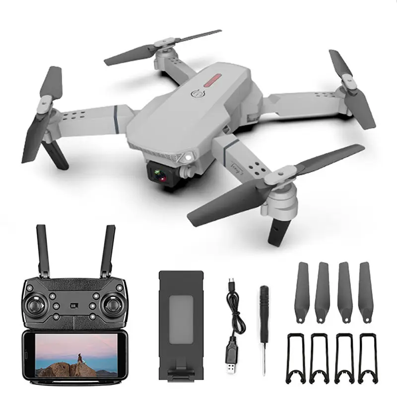 E88 Wholesaler Drone Remote Control HD Dual Folding Drone With Camara Vs Mavic Mini Air Drone with 4k camera and GPS