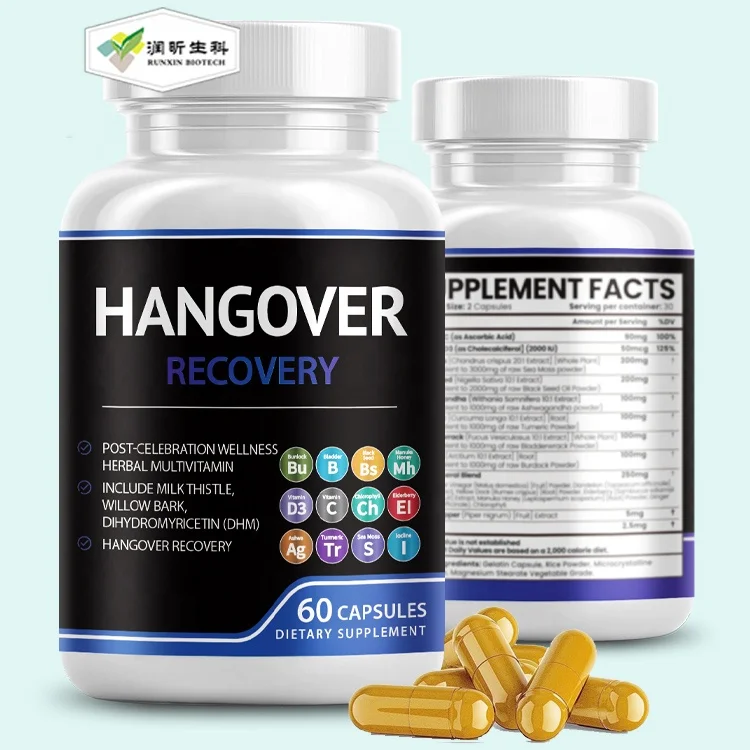 Customized hangover tablet anti hangover tablets pills anti-hangover liver relief supplement