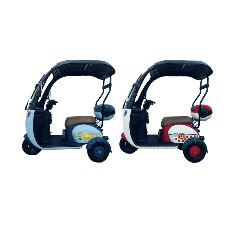cheap price closed cargo electric scooter with roof  3 wheel tricycle car motorcycles covered tricycle passengers electric bike