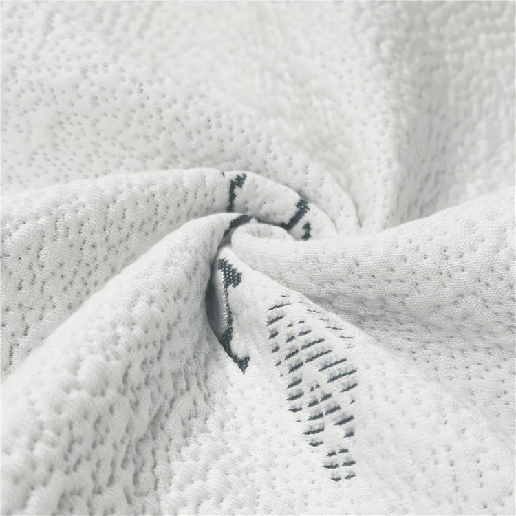 Custom Medium Weight Hospital High Thread Counts Yarn Dyed Single Jersey Fabric for Mattress