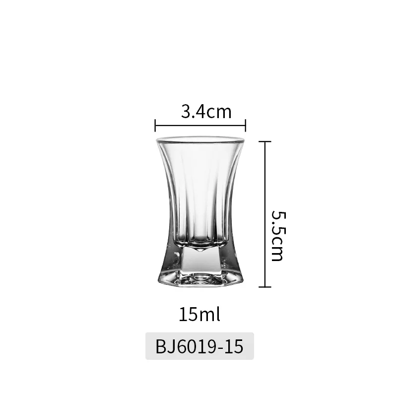 Heavy base pc cocktail special liquor thick bottom bullet cup straight acrylic plastic shot glasses