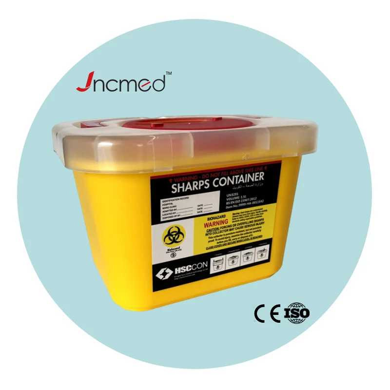 Medical sharp safety box sharp container for collection and disposal of medical waste