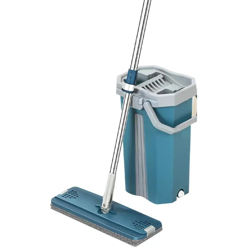 Household cleaning Flat mop  Scratch Mop Cloth Replace Pad  Mop Bucket Color box