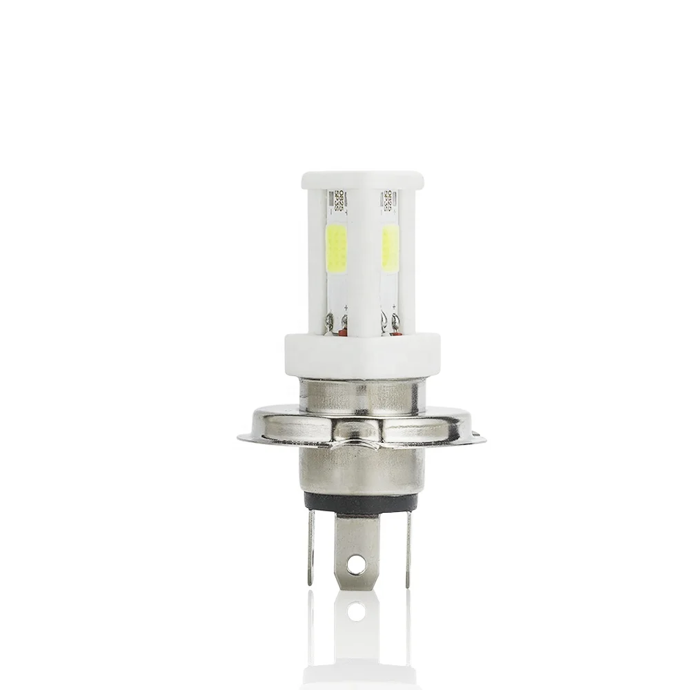 P15D Led Motorcycle Scooter Light Bulb White Motorbike H4 Led Headlight Motorcycle BA20D Moped Light Bulb