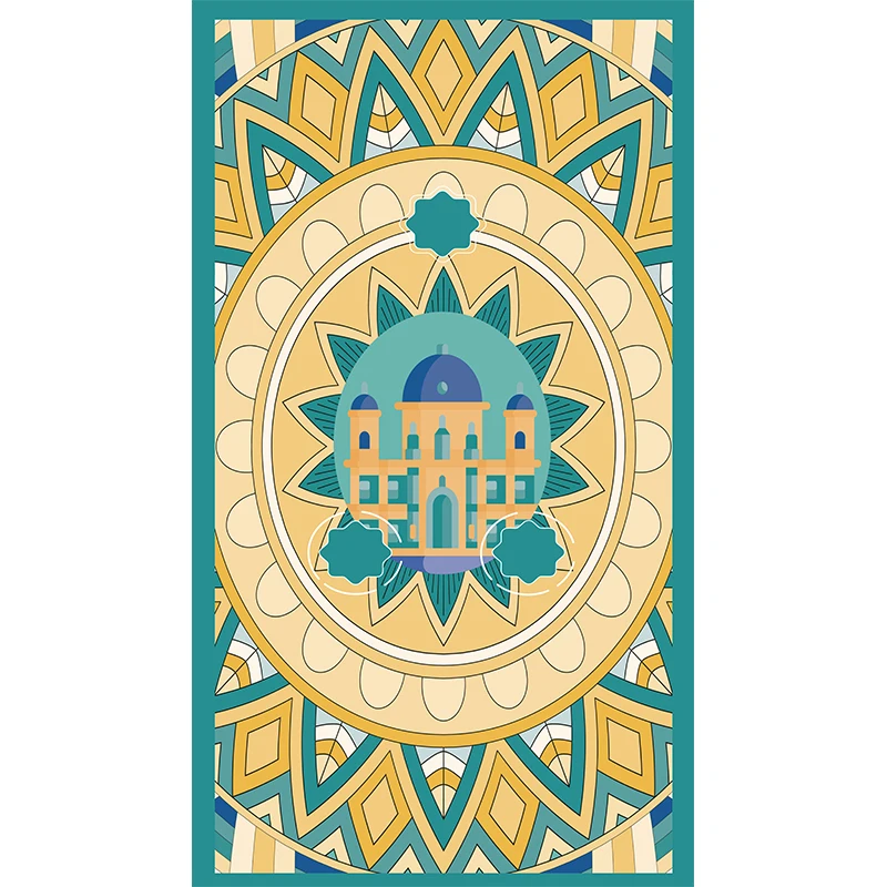Multifunctional Islamic Prayer Mat Sajadah Gift Muslim prayer Mat Interactive Electronic kids Prayer Mat On the high-speed rail