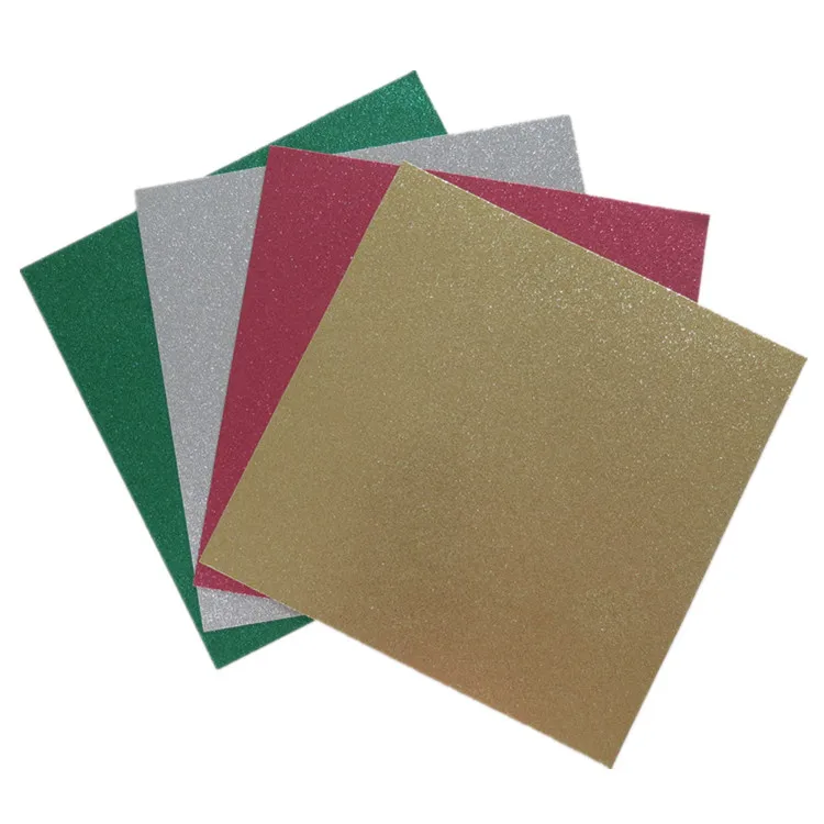 Wholesale 12x12in 300G Gift Box DIY Glitter Paper Crafts Handmade Paper Glitter Cardstock