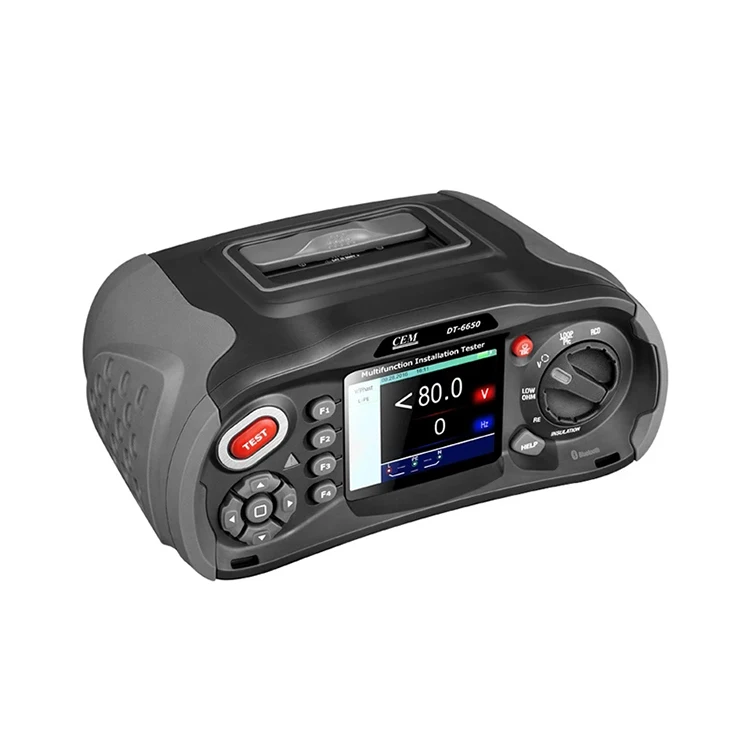 CEM DT-6650 Electrical Comprehensive Tester Fast High Current Loop RCD, PFG, PSC Digital Insulation Resistance Tester