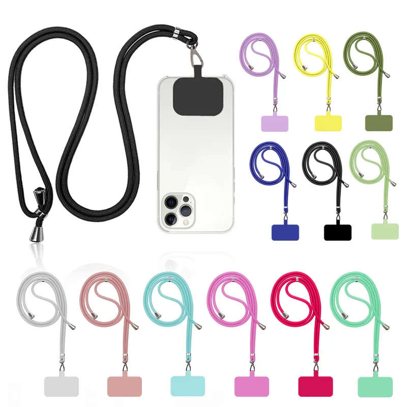 For Iphone 13 series Universal mobile phone case clip anti falling shoulder strap Colors Rope Mobile Accessories
