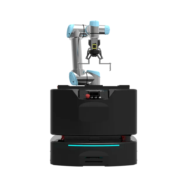 AMB-powered Autonomous Warehouse Robots are built by mounting robotic arm on the AMB series unmanned chassis Composite Robot