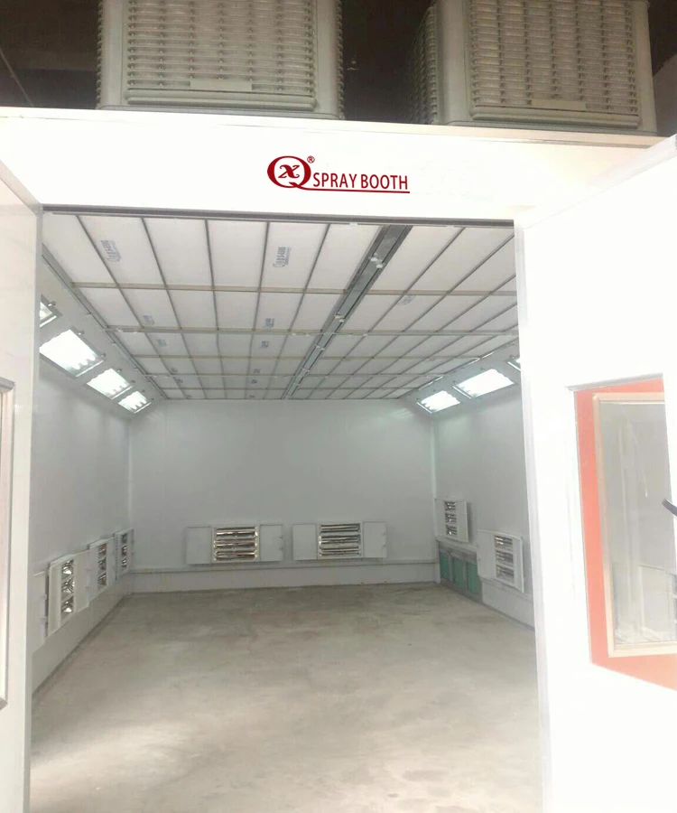 Industrial large bake oven room box car lighting spray paint booth equipment