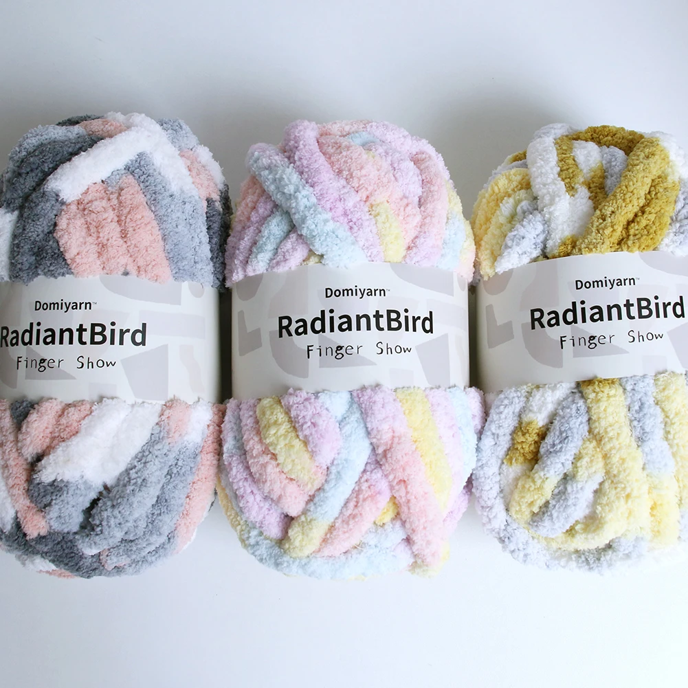 Finger Show 226g/256m Factory Price Chenille Yarn Crochet for Blanket Kennel Mat