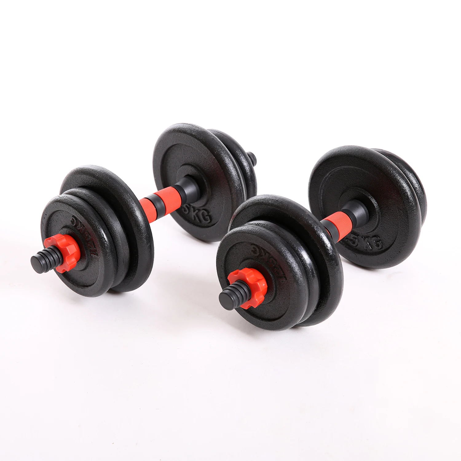 10 kg Adjustable Dumbbells Set High Quality  Gym Dumbbells Set 10 kg 20 kg 50 kg Round Varnish Dumbbell