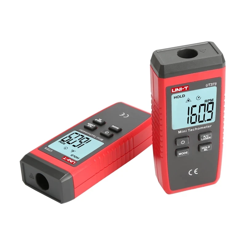 UNI-T UT373 Digital Laser Handheld Tachometer Single Trigger Auto RPM Speed Tester Measurement Meter Non-contact LCD Backlight