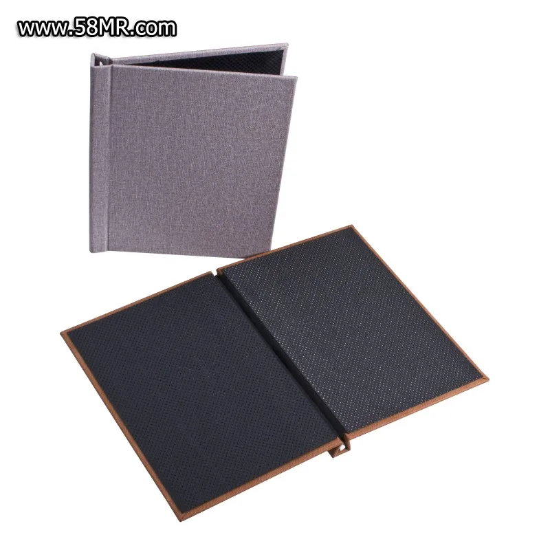 leather linen velvet Photo Book with Clamp System| Photo Book Cover with Clips