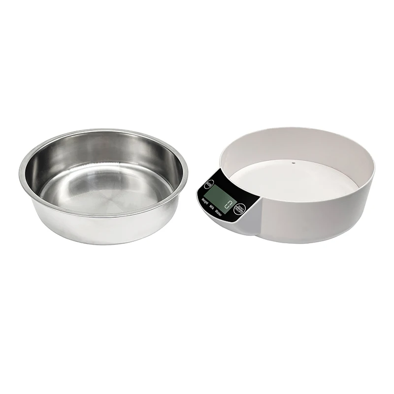 Stainless Steel Food Scale with Bowl 5kg Digital Household Scale