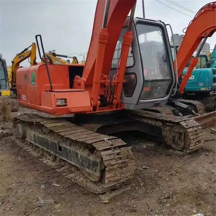Used Hitachii Ex120 12 ton hydraulic Crawler Excavator with good condition cheap for sale