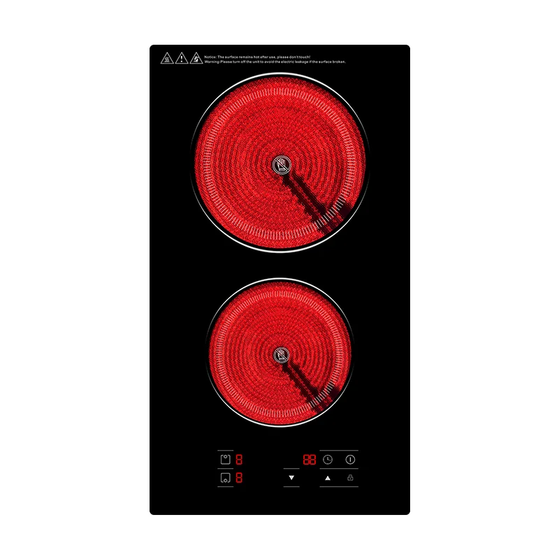 Hot Sale 2-Burner Induction Cooker Sensor Touch Control Built-In Infrared Cooktop Home Appliances