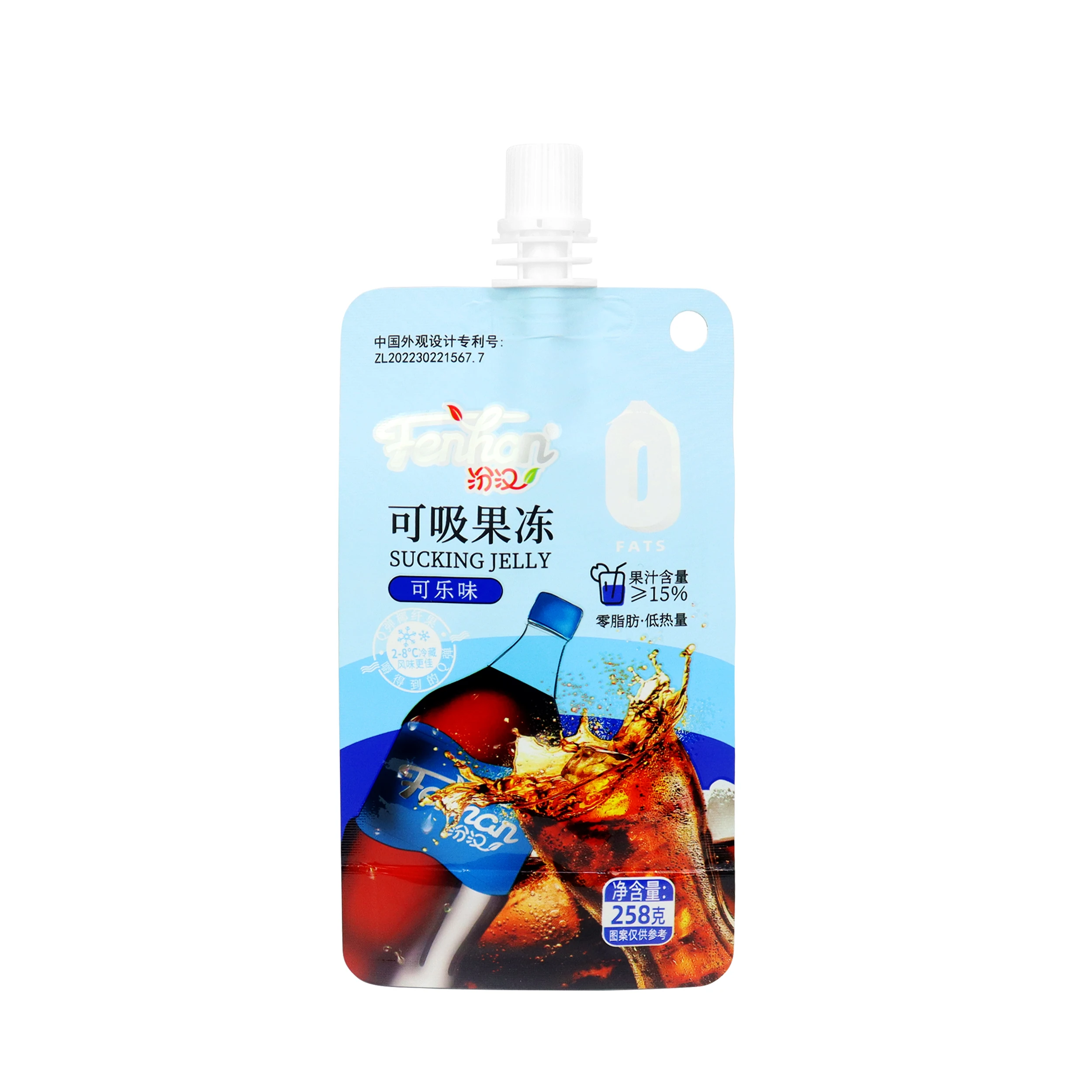 Custom Printing Logo Child Resistant Jelly Packaging Spout Bag Juice Packaging Suction Bags
