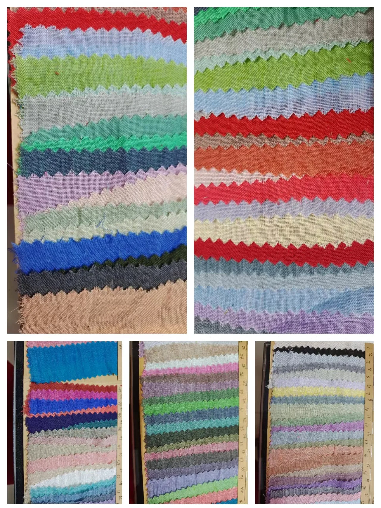 New Material customized size terracotta cheesecloth gauze fabric dinner crinkle napkins for wedding