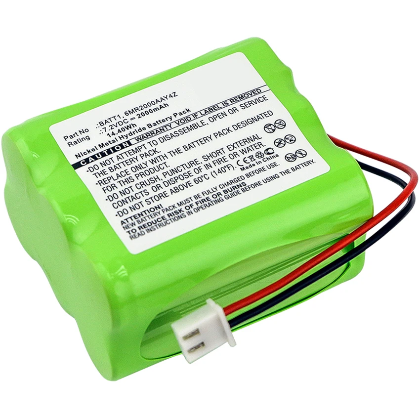 7.2V Ni-MH Replacement 2*3 Battery Pack For 2GIG Go Gc2 Panel  Control Alarm System