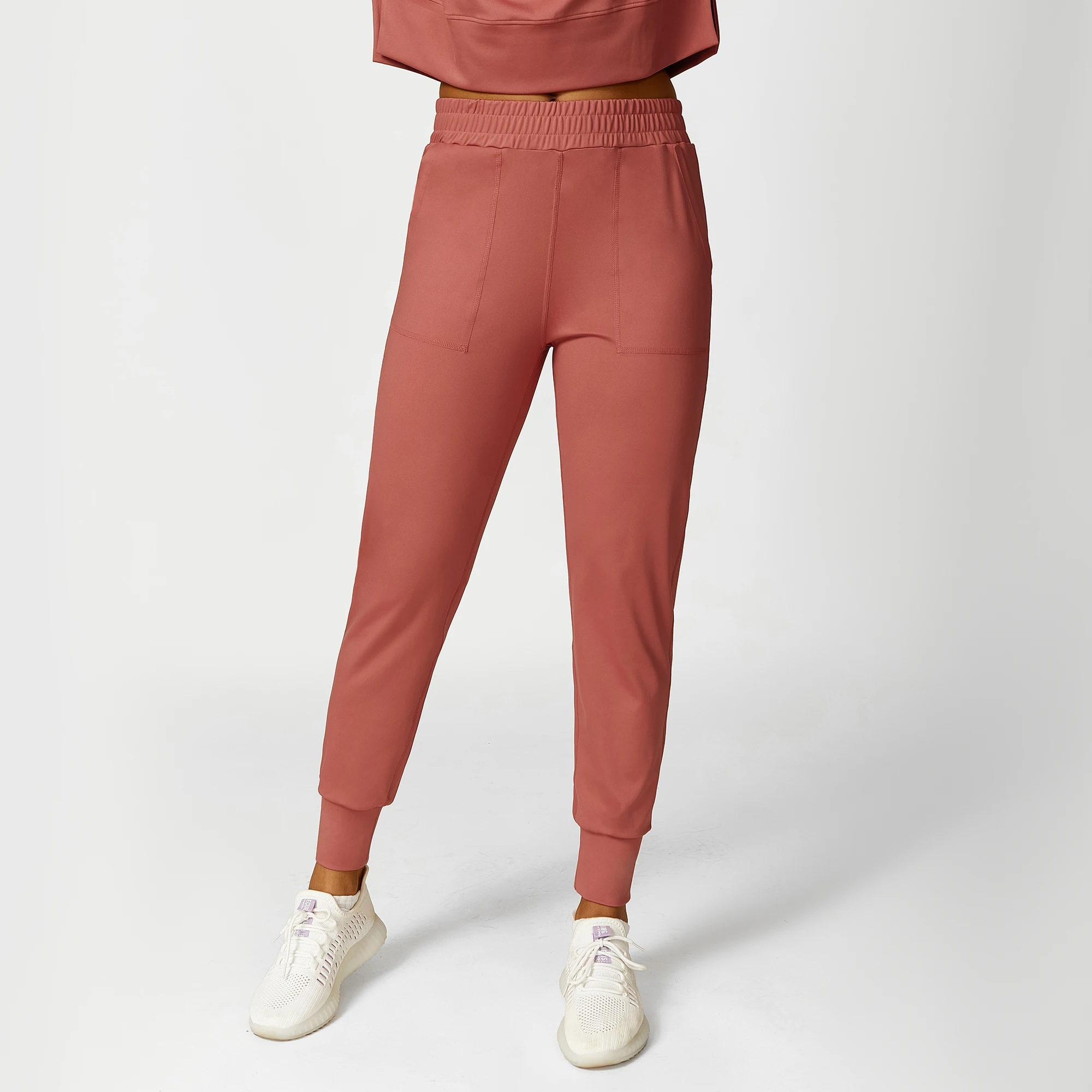 Pt Sports Polyester Pants Big Phone Pockets Ankle Banded Leggings Casual Sports Bottom Wear One Piece