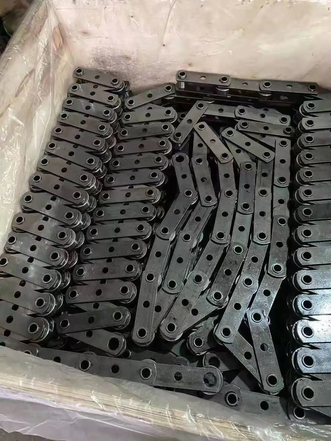 Factory heat treatment conveyor chain pitch 152.4 hollow pin chain for bakery oven