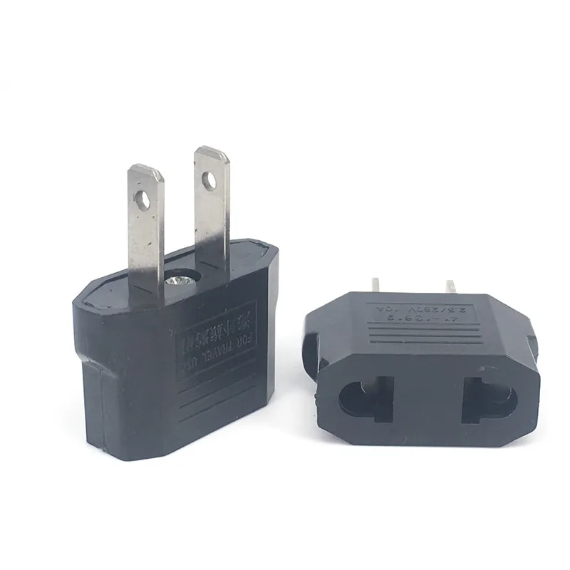Eu / Us / Au 2pin Plug Adapter US To EU Euro Travel Power Adapter Plug Outlet Converter Travel Conversion Socket Plug