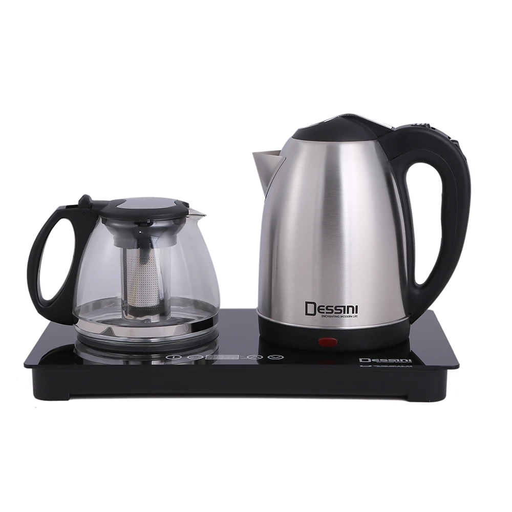Dessini Factory Direct Sale Electronic Electric Water Jug Kettle Home Appliances With Tray Set