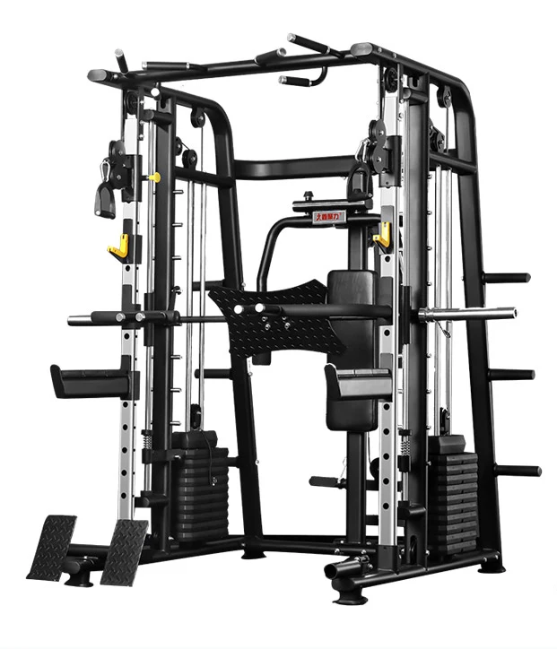
Hot Sale New Design Professional Multi Gym Equipment Smith Machine with Leg Raiser Machine Gym Smith Machine 