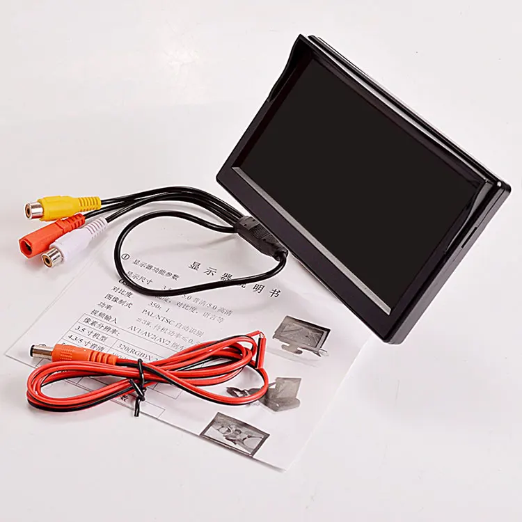 5 Inch TFT LCD Rear View Screen Monitors for Backup Camera Car TV Display