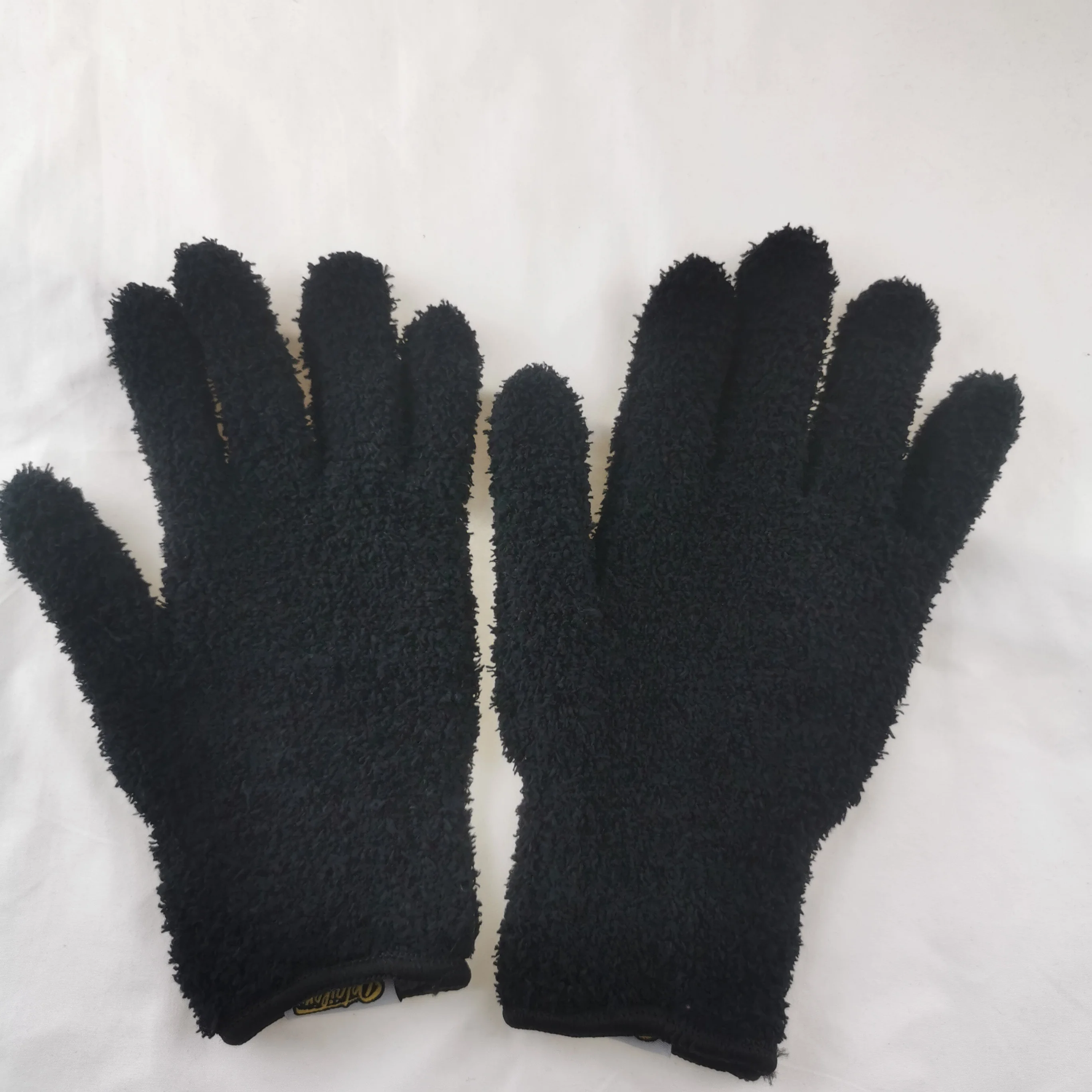 New coral velvet gloves, knitted polyester, warm and thickened, divided into outdoor Unisex