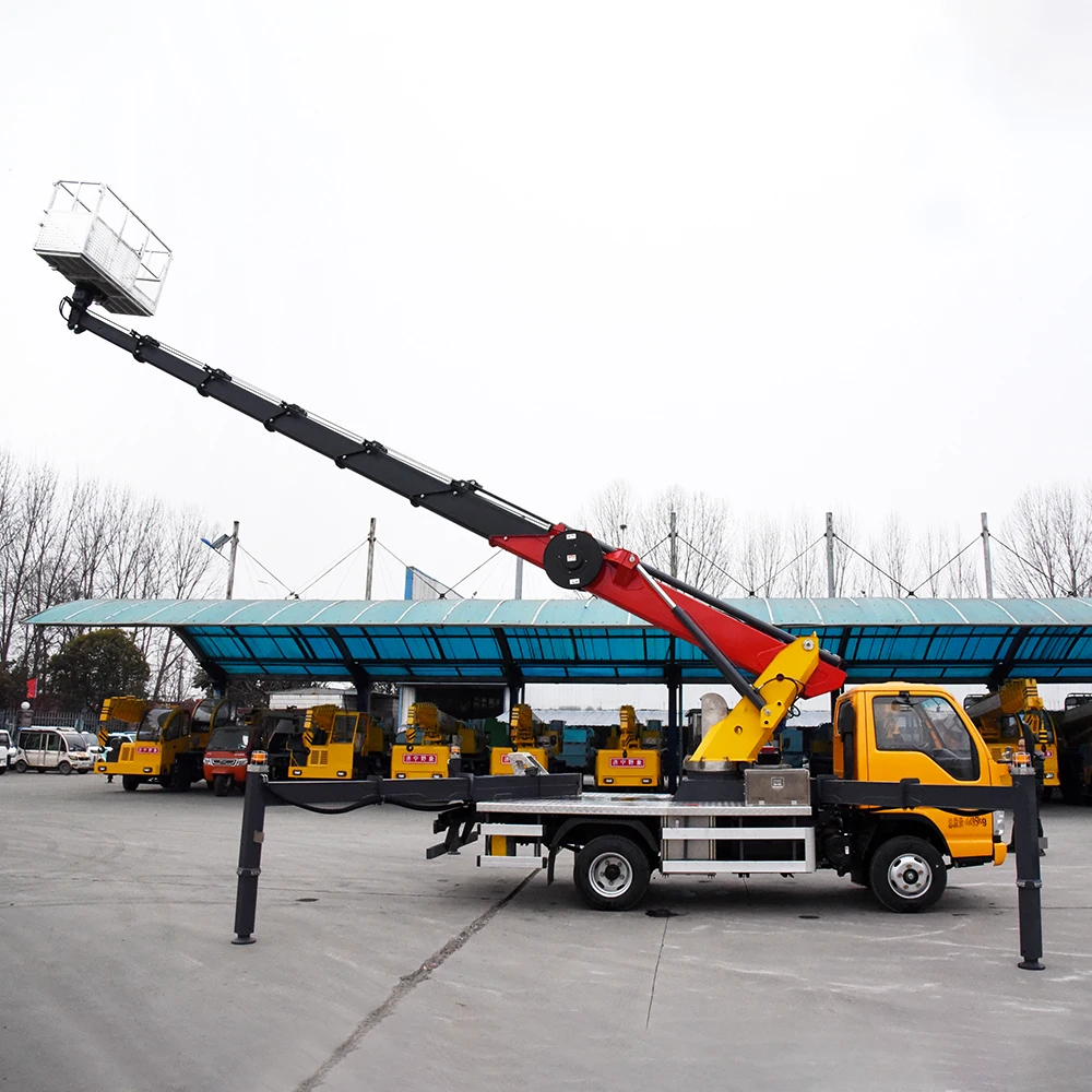 Factory Supply Ladder Forklift Truck Chinese Lugong Brand Aerial Work Platform Lift Capacity