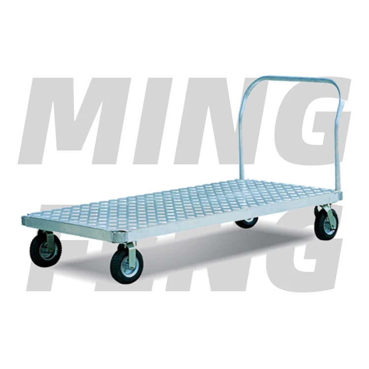 
mingfeng Heavy-duty large aluminum table top flat trolley Widely used in meat food and other industries 
