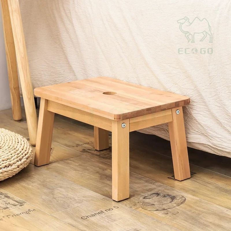 Small Bamboo Step Stool Wooden Foot Rest Stool Wholesale