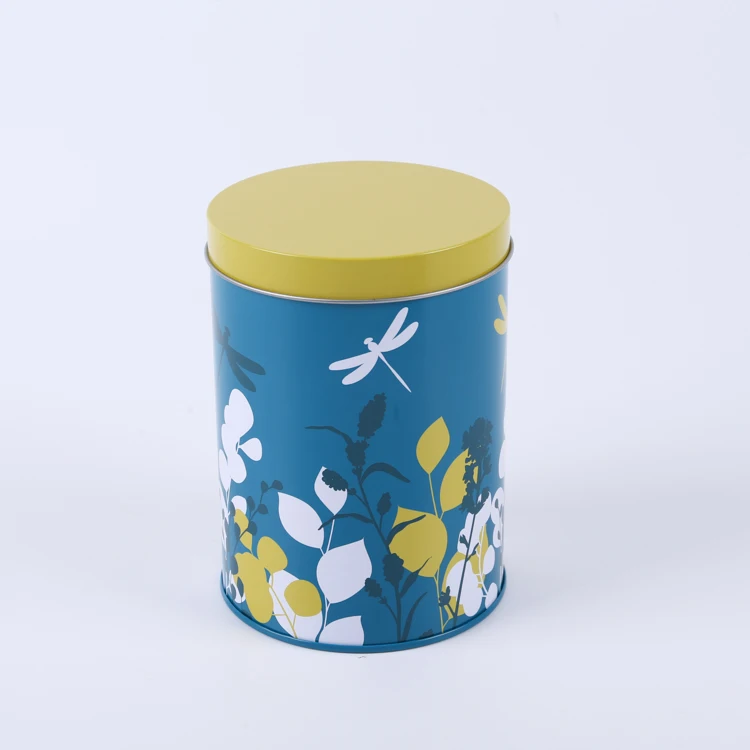 Factory cheap colourful metal tea sugar coffee tin box for package