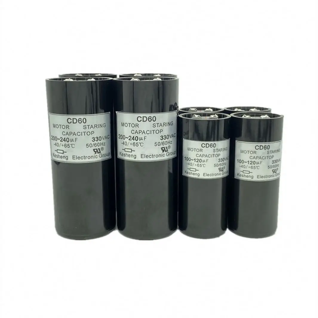 Пусковой конденсатор CD60 100 мкФ 330V.AC пусковой
