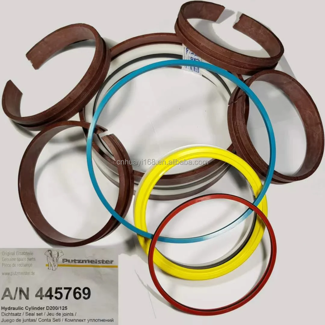 Set of seals for the plunger hydraulic cylinder 160-50/28, 2 outlets, 086677004