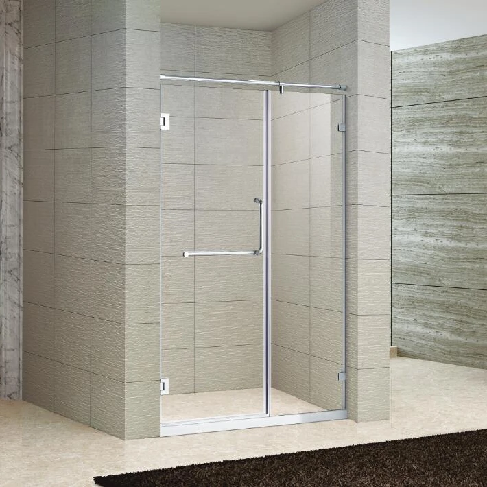 Frameless Seal Strip Hinges Hardware L Shape Handle Glass Shower Doors