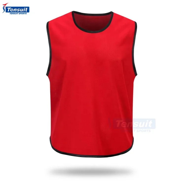 Custom design promotion top quality football training vests soccer bibs