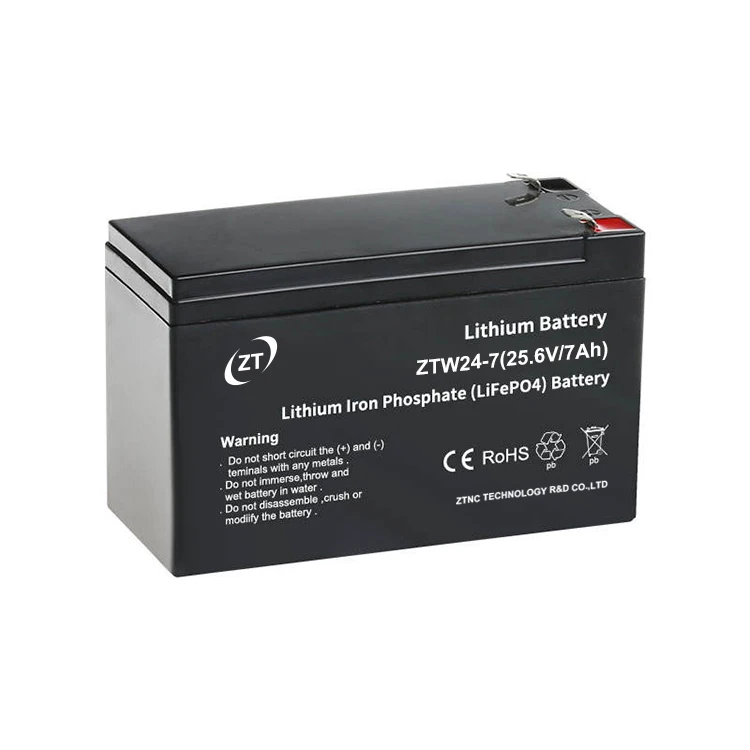 small lithium battery 25.6v 7ah lithium ion battery lifepo4 battery pack for energy storge