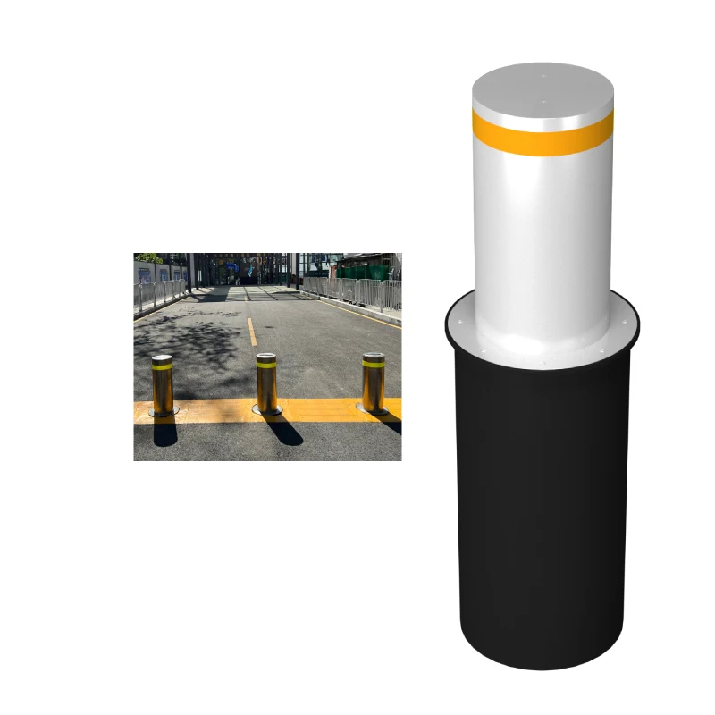Electric Anti-Ram Raid Bollard, 219mm for Parking Lot Security, Pedestrian Protection, and Traffic Control