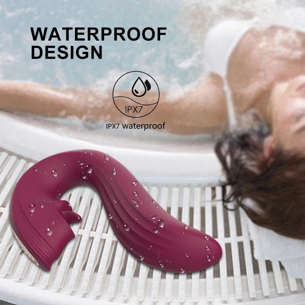 S-HANDE New Arrival Velvet Kiss streamlined design G spot tongue licking vibrator for women