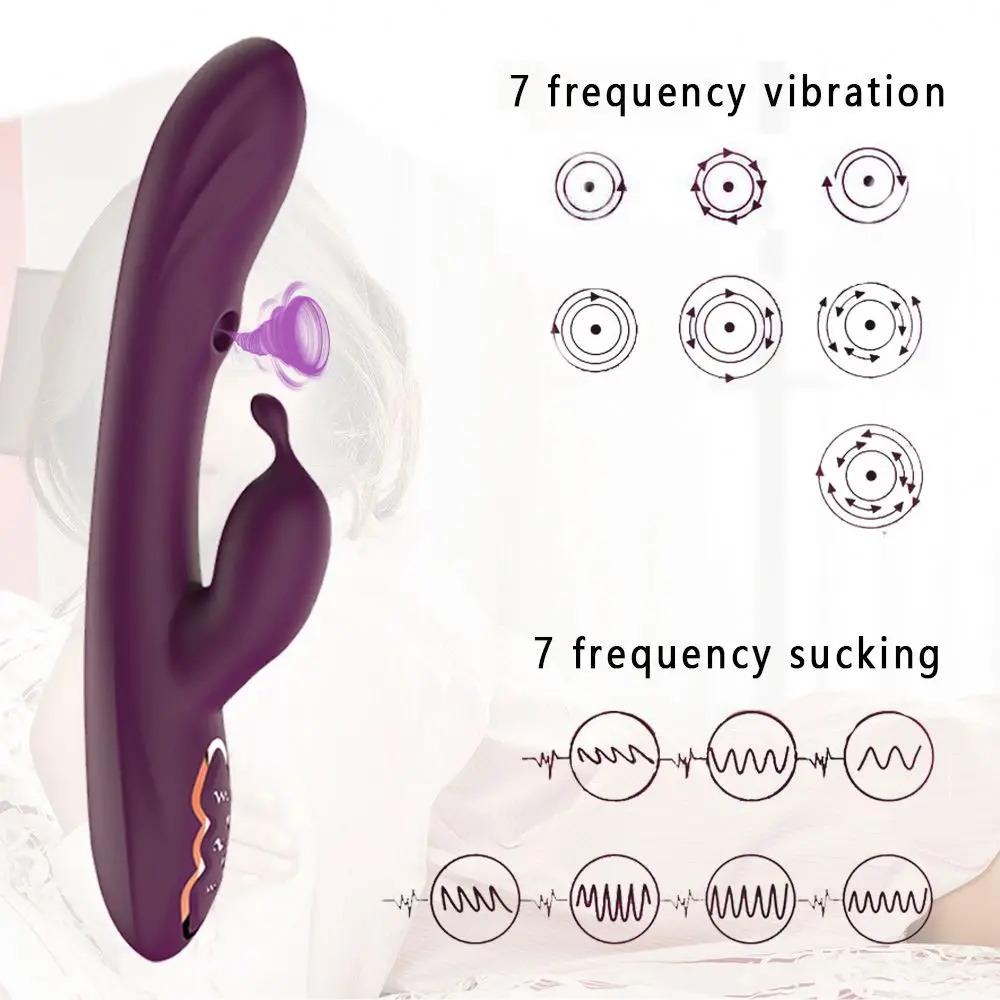 Wholesale Vibrator 7 Modes Clit Sucker Vagina Sucking Vibrators For Women Clitoris Stimulator Dildo Vibrator
