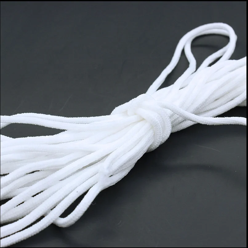 
3.5mm Flat Disposable Face Mask Elastic Rope adjustable ear loop 