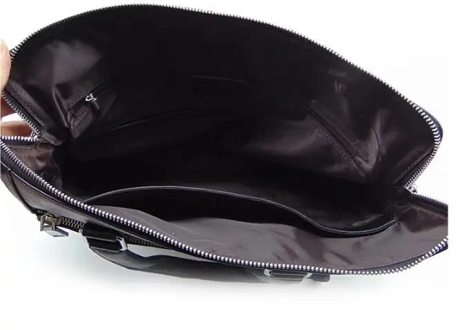 Hot sale class hot sale durable genuine leather laptop mens Bag MOQ 1 piece in stock customize OEM man briefcase