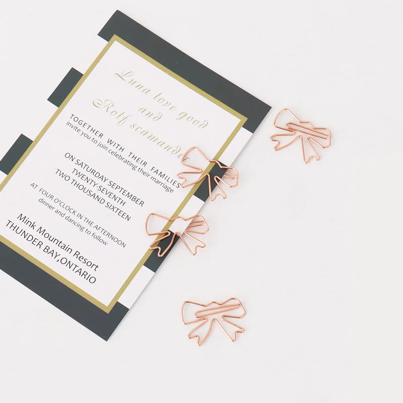 20-Pack Cute Paper Clips, Heart Diamond Crown Shape Assorted Paper Clips - Fun Bookmark Marker Clips for Office School Wedding P