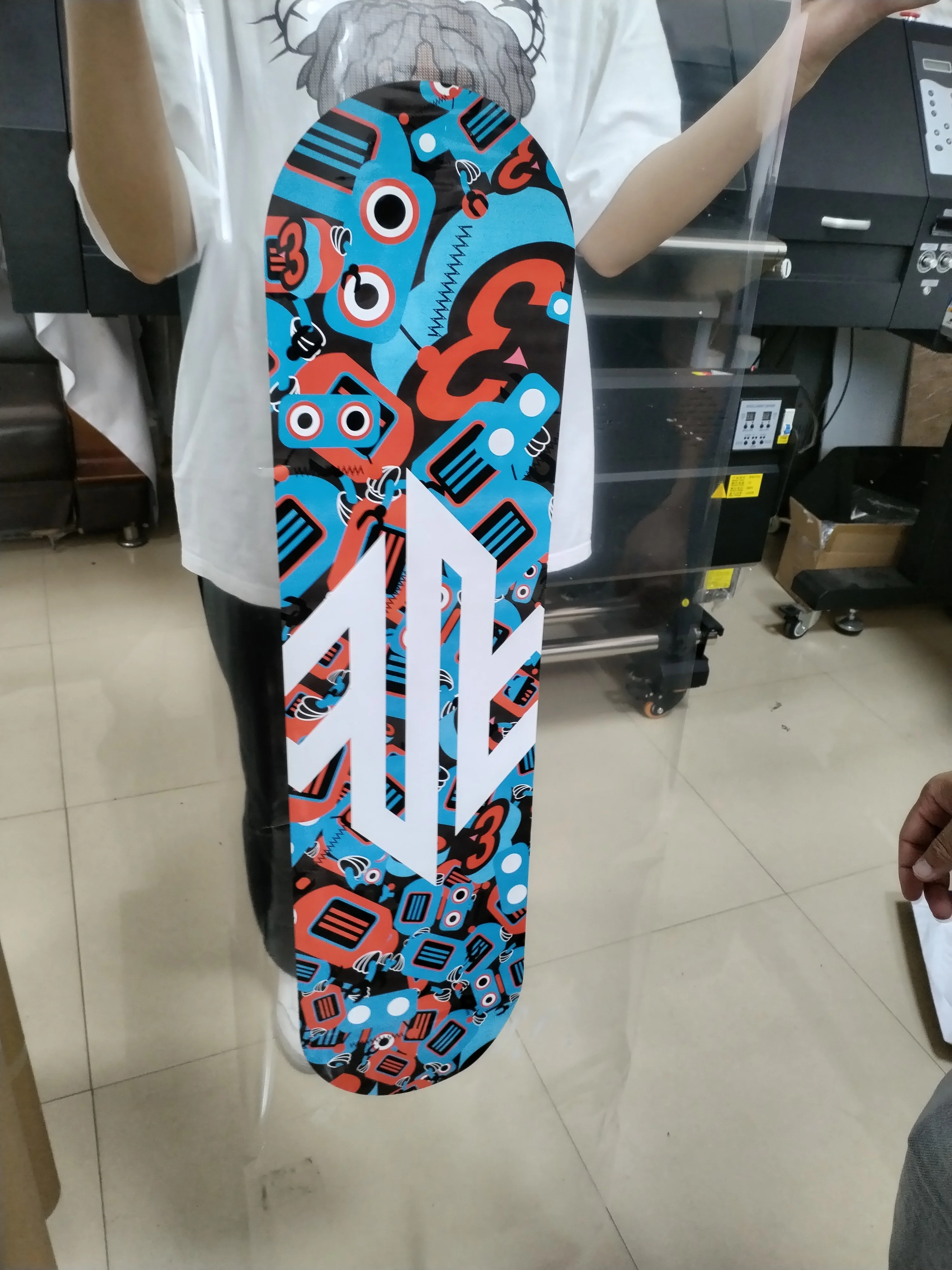 heat transfer film for skater bord skateboard heat transfer uv printing machine custom skateboard heat transfer