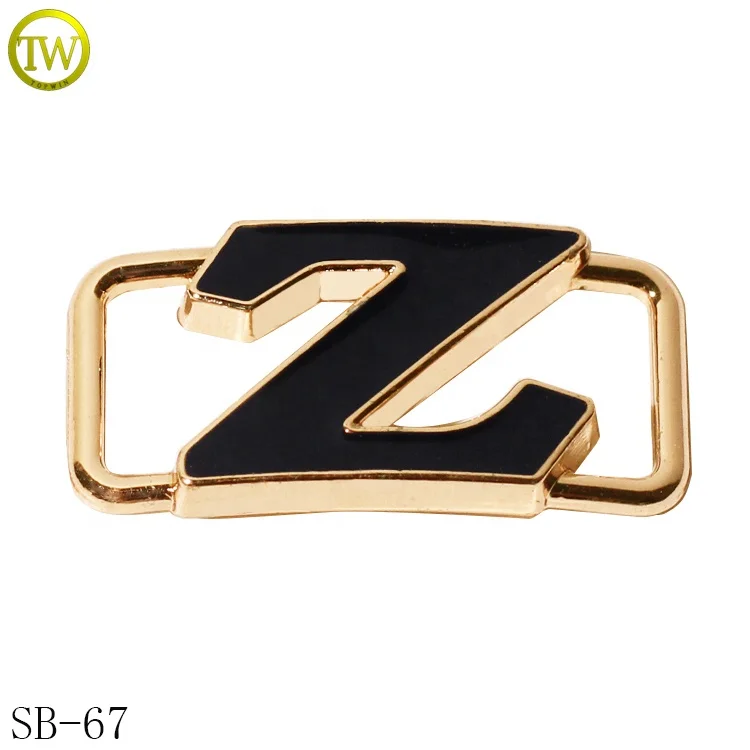 Gold plated blank shoes lace buckle maker wholesale shoes hardware accessories with custom logo